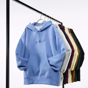 Thick, Warm Heavy Fleece Long-Sleeve Pullover Hoodie