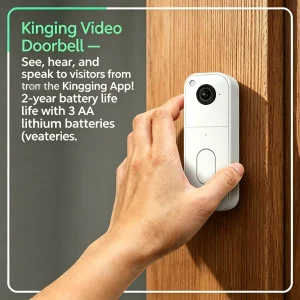 Wireless Video Doorbell (Latest Remote Model)