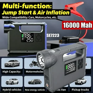 Multifunctional 5-in-1 Car Emergency Starter Emergency Lighting